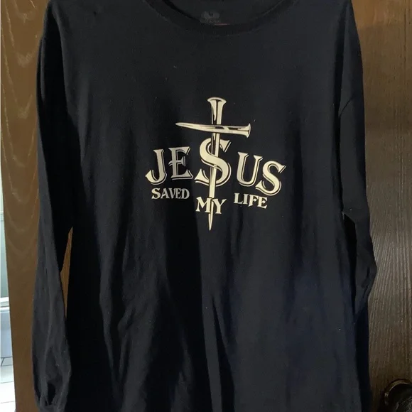 Navy Long Sleeve Graphic Tee - Picture 4 of 4